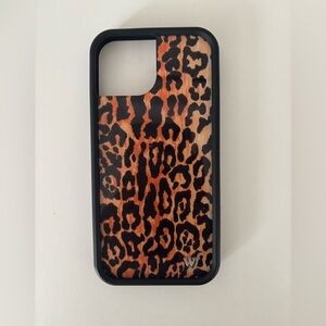Wildflower iPhone 15 Leopard Print Phone Case